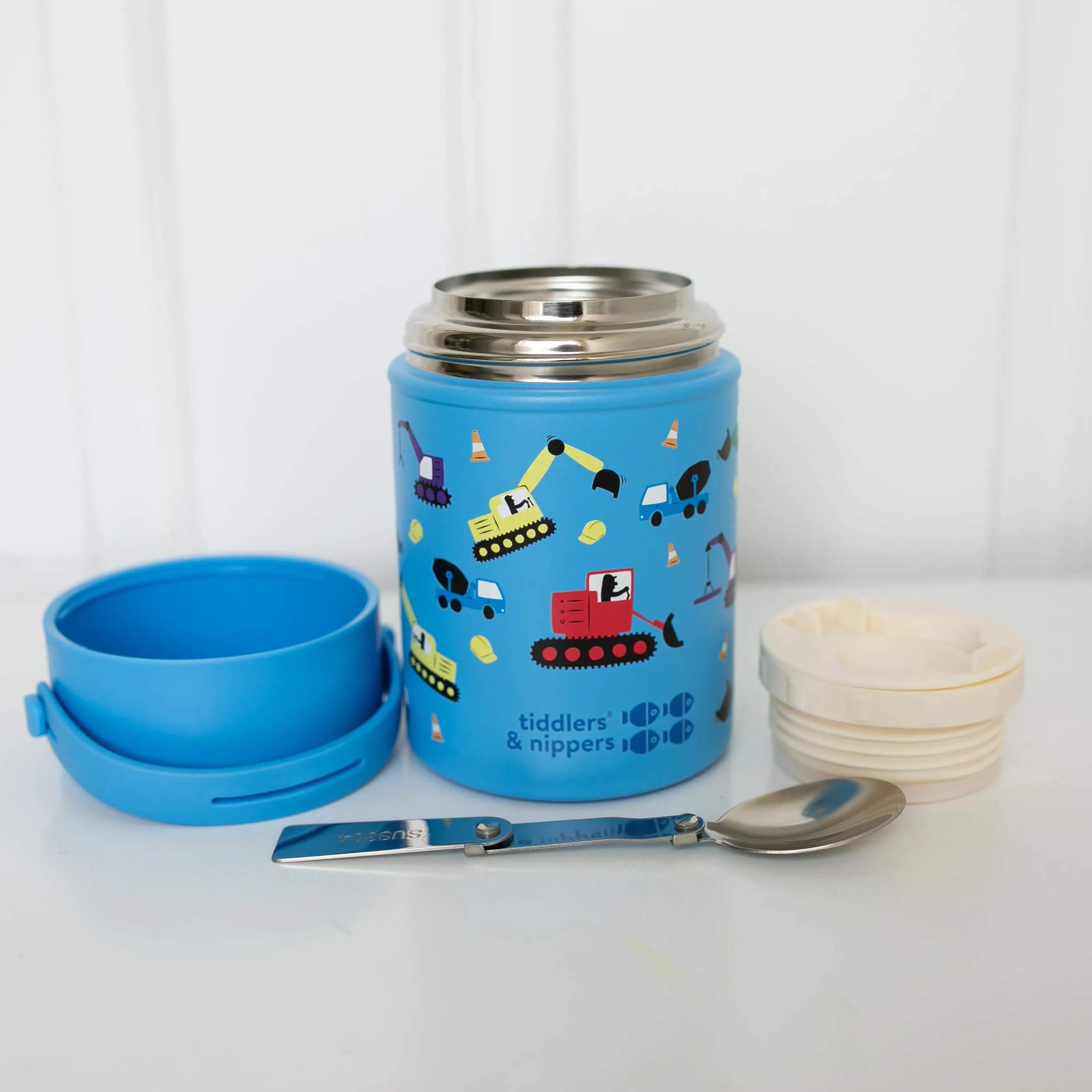 FOOD FLASK - Stainless Steel Insulated Double Wall Kids Reusable Food Flask 500ml