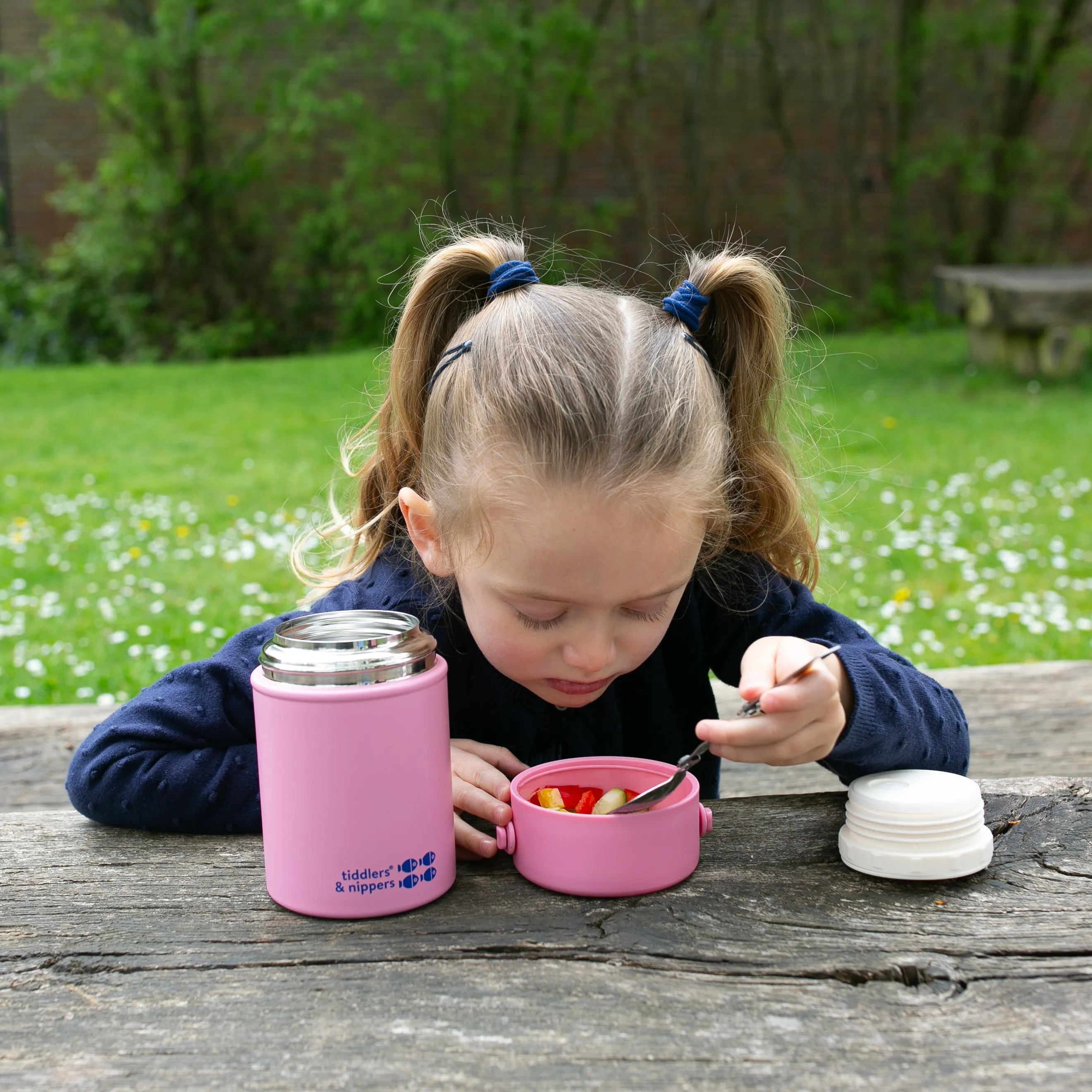 FOOD FLASK - Stainless Steel Insulated Double Wall Kids Reusable Food Flask 500ml