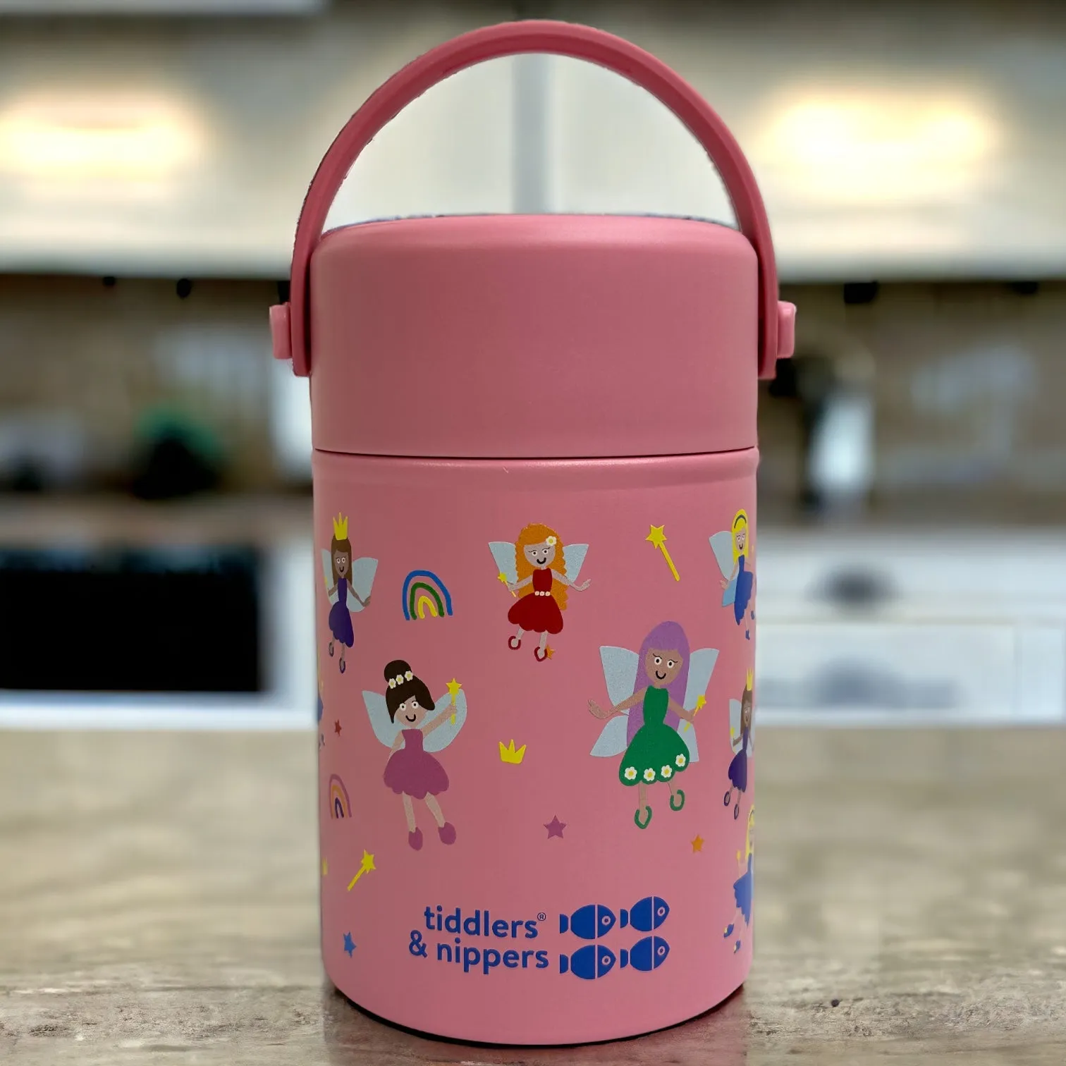 FOOD FLASK - Stainless Steel Insulated Double Wall Kids Reusable Food Flask 500ml