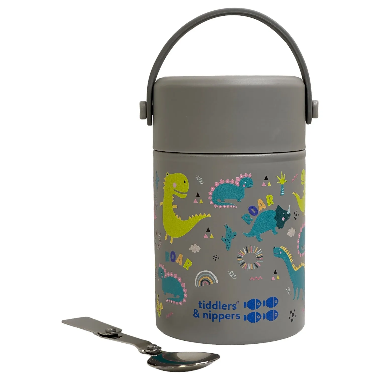 FOOD FLASK - Stainless Steel Insulated Double Wall Kids Reusable Food Flask 500ml