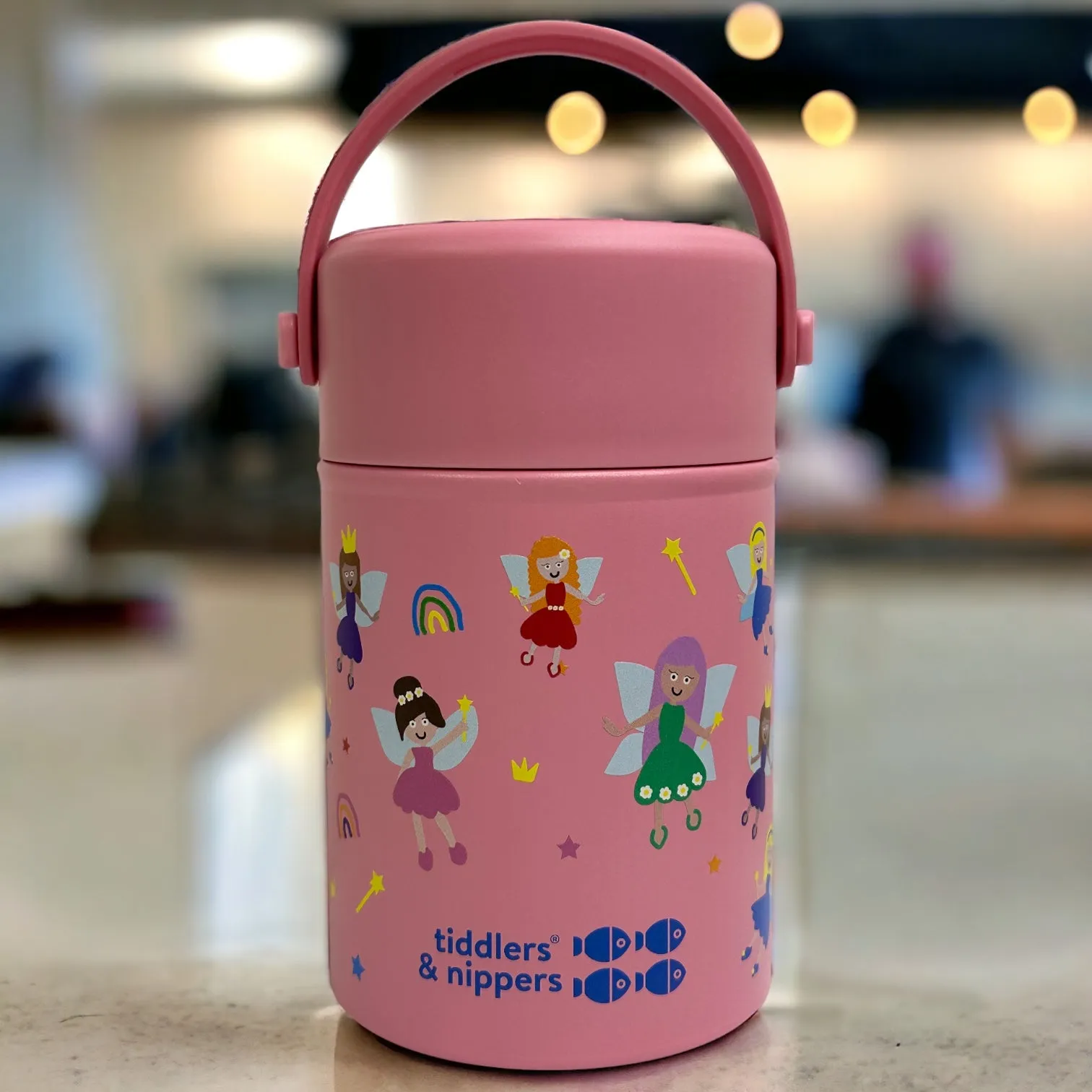 FOOD FLASK - Stainless Steel Insulated Double Wall Kids Reusable Food Flask 500ml