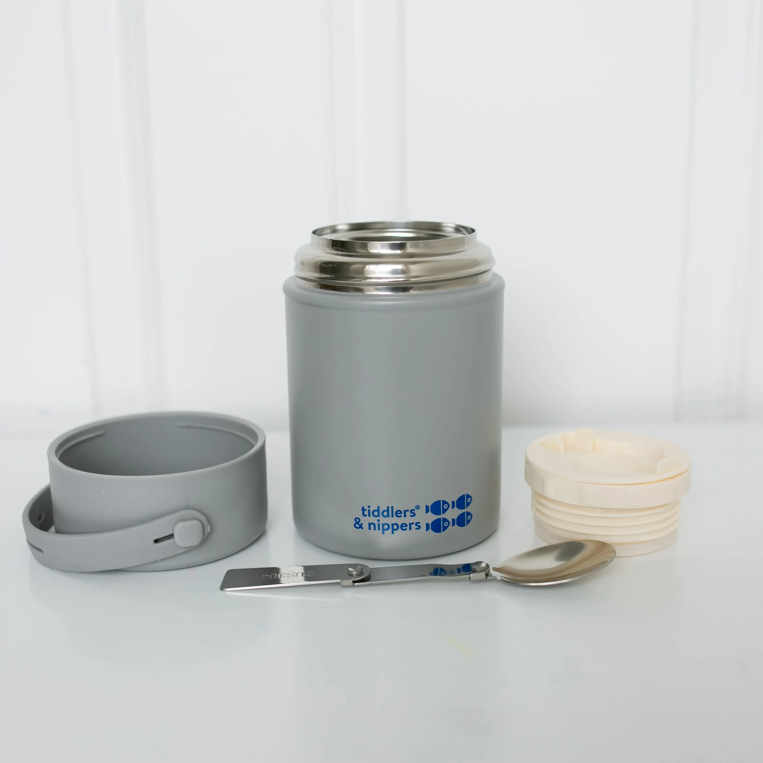FOOD FLASK - Stainless Steel Insulated Double Wall Kids Reusable Food Flask 500ml