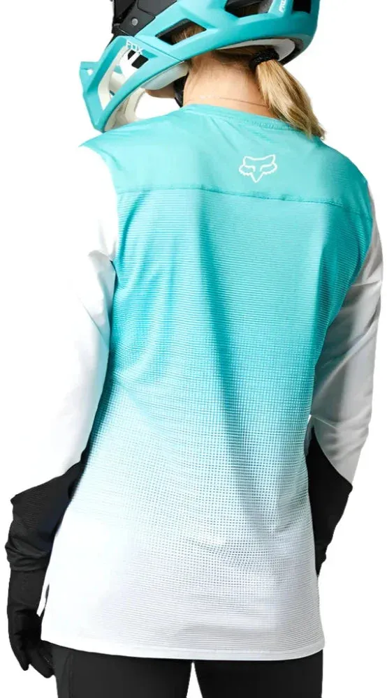 Fox WOMENS FLEXAIR LS JERSEY - Teal