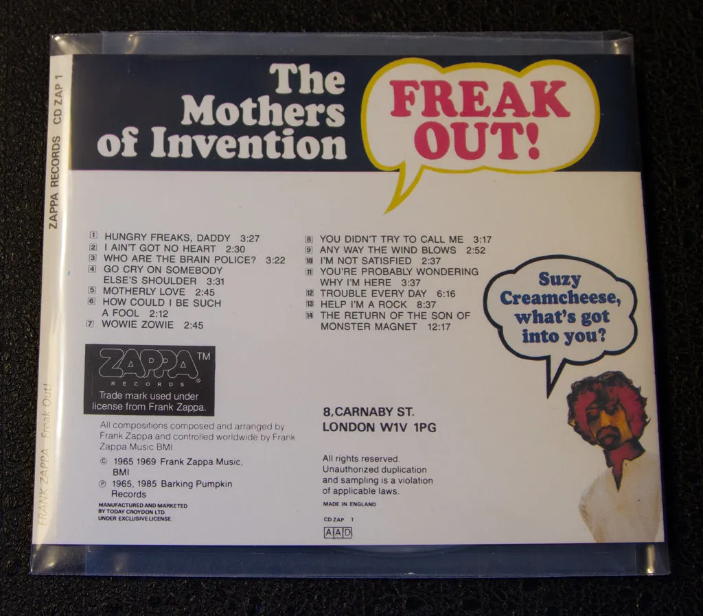 Frank Zappa: Freak Out! CD