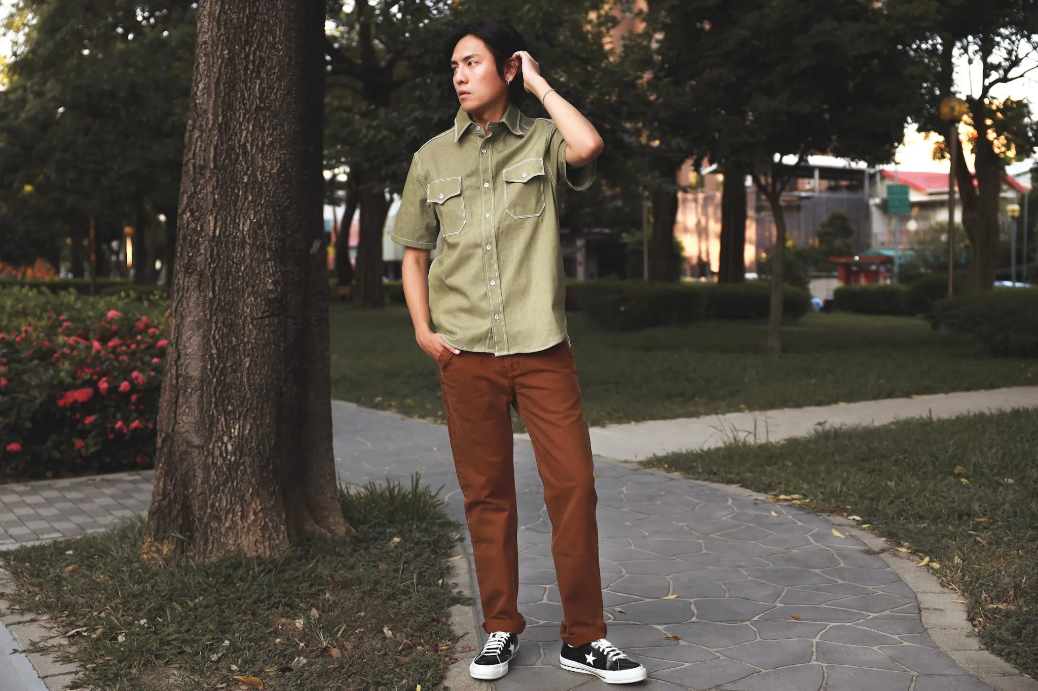 【Freenote】水洗重磅帆布軍褲 鏽色／14oz／Workers Chino Slim Fit Pants