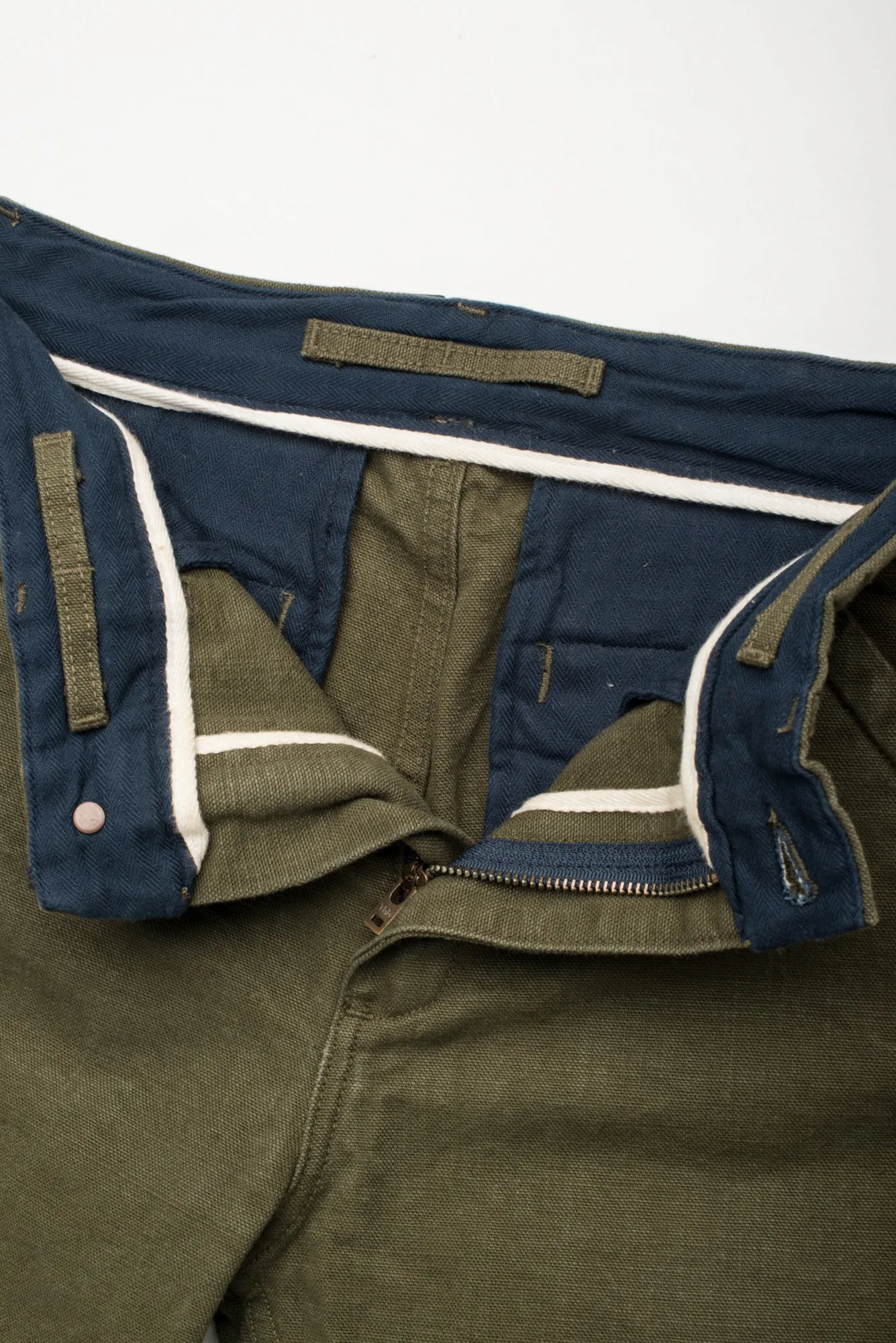 【Freenote】水洗重磅帆布軍褲 橄欖綠色／14oz／Workers Chino Slim Fit Pants