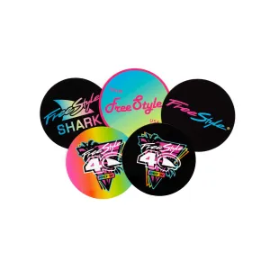 Freestyle Retro Logo Waterproof Sticker Pack