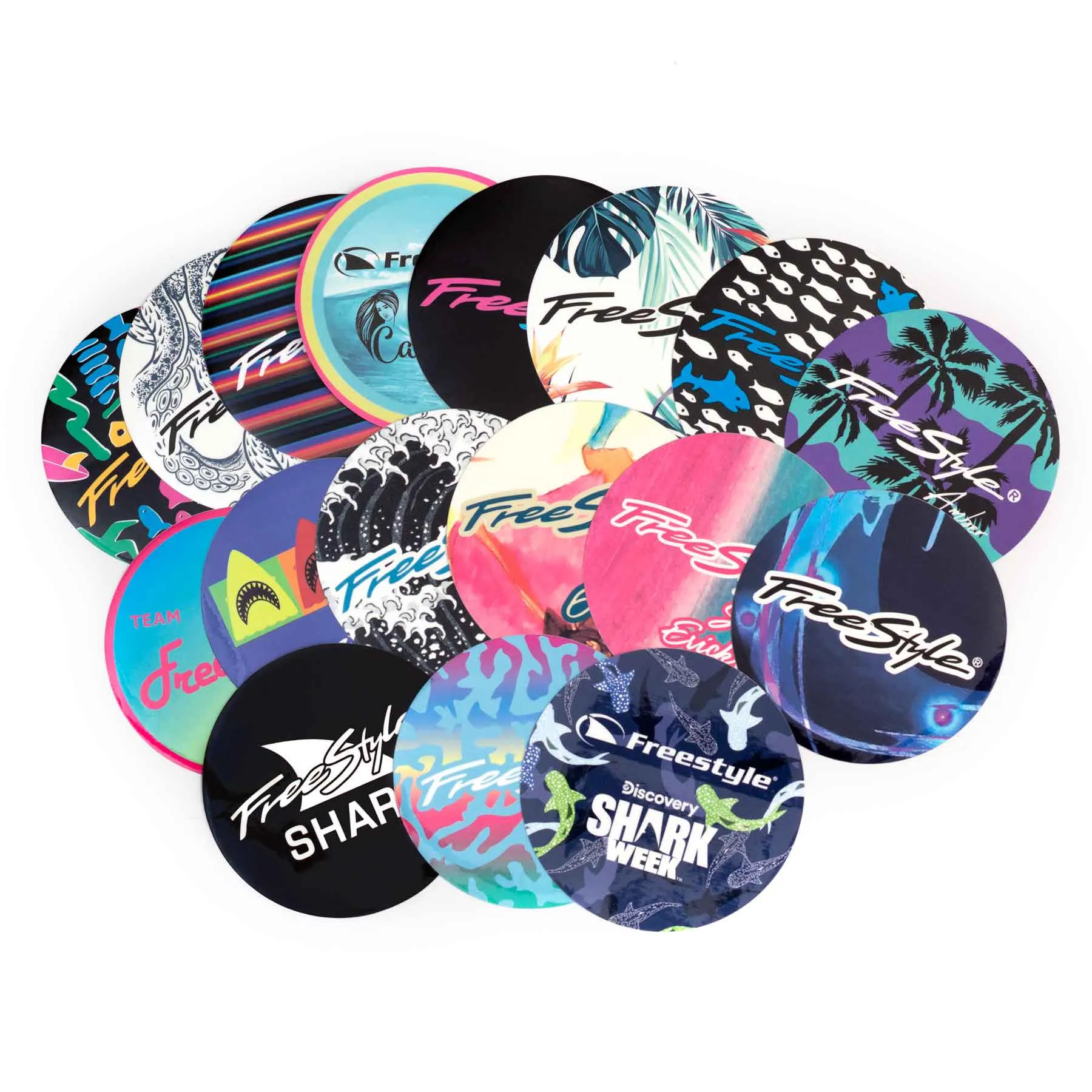 Freestyle Waterproof Stickers - 5 Pack