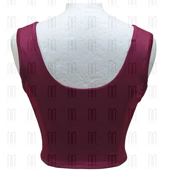 Fullbust Lycra Top with Front Lacing &amp; Shoulder Straps