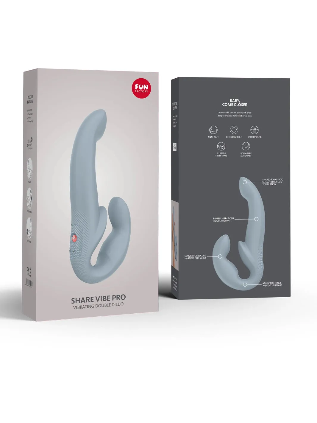 Fun Factory Share Vibe Pro Vibrating Strapless Strap-On