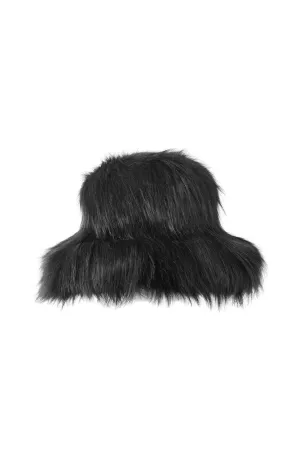 FURRY BUCKET SOLID BLACK