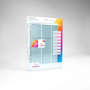 Gamegenic Ultrasonic 9-Pocket Pages: Side-Loading (10 Page Bag) - Clear
