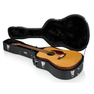 Gator Acoustic Dreadnought & 12 String Guitar Wood Case GWEDREAD12