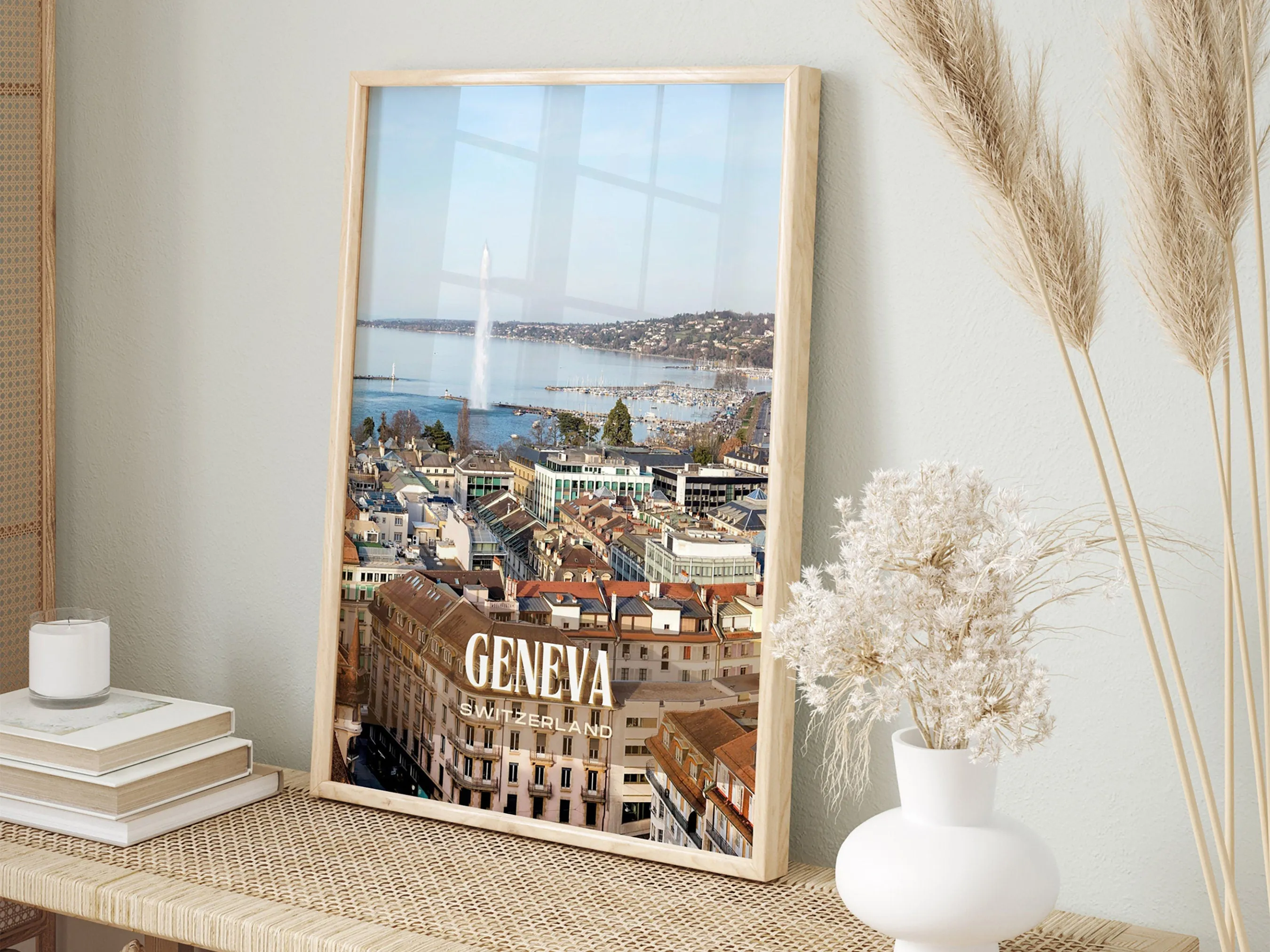 Geneva Retro Wall Art, Switzerland