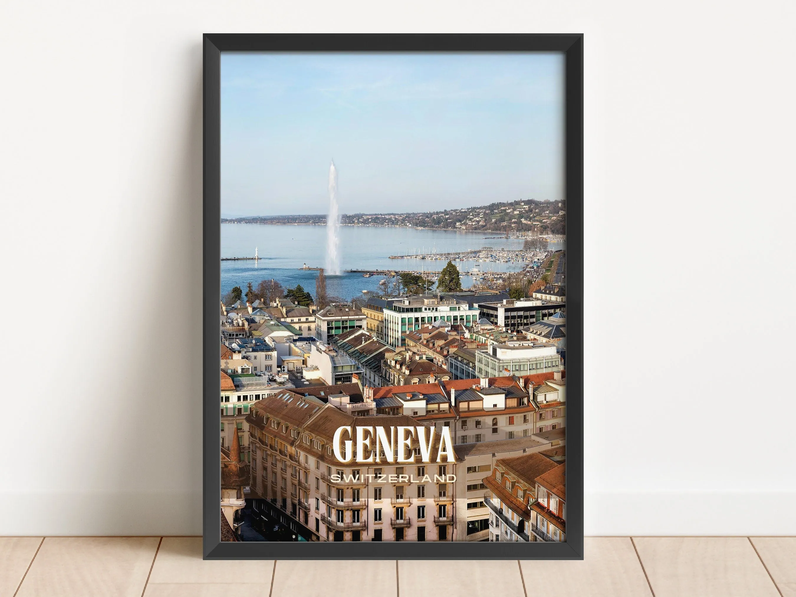 Geneva Retro Wall Art, Switzerland