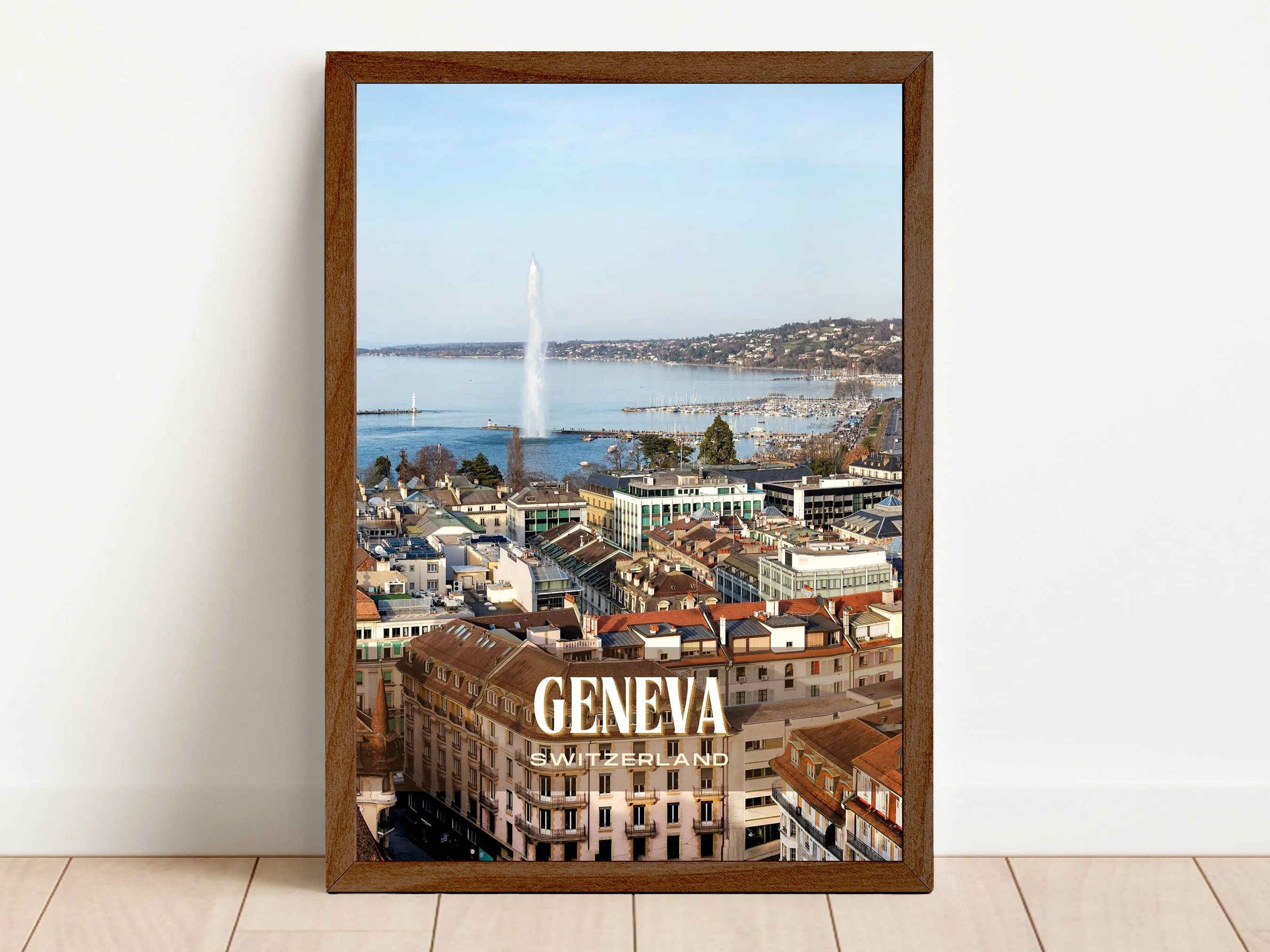 Geneva Retro Wall Art, Switzerland