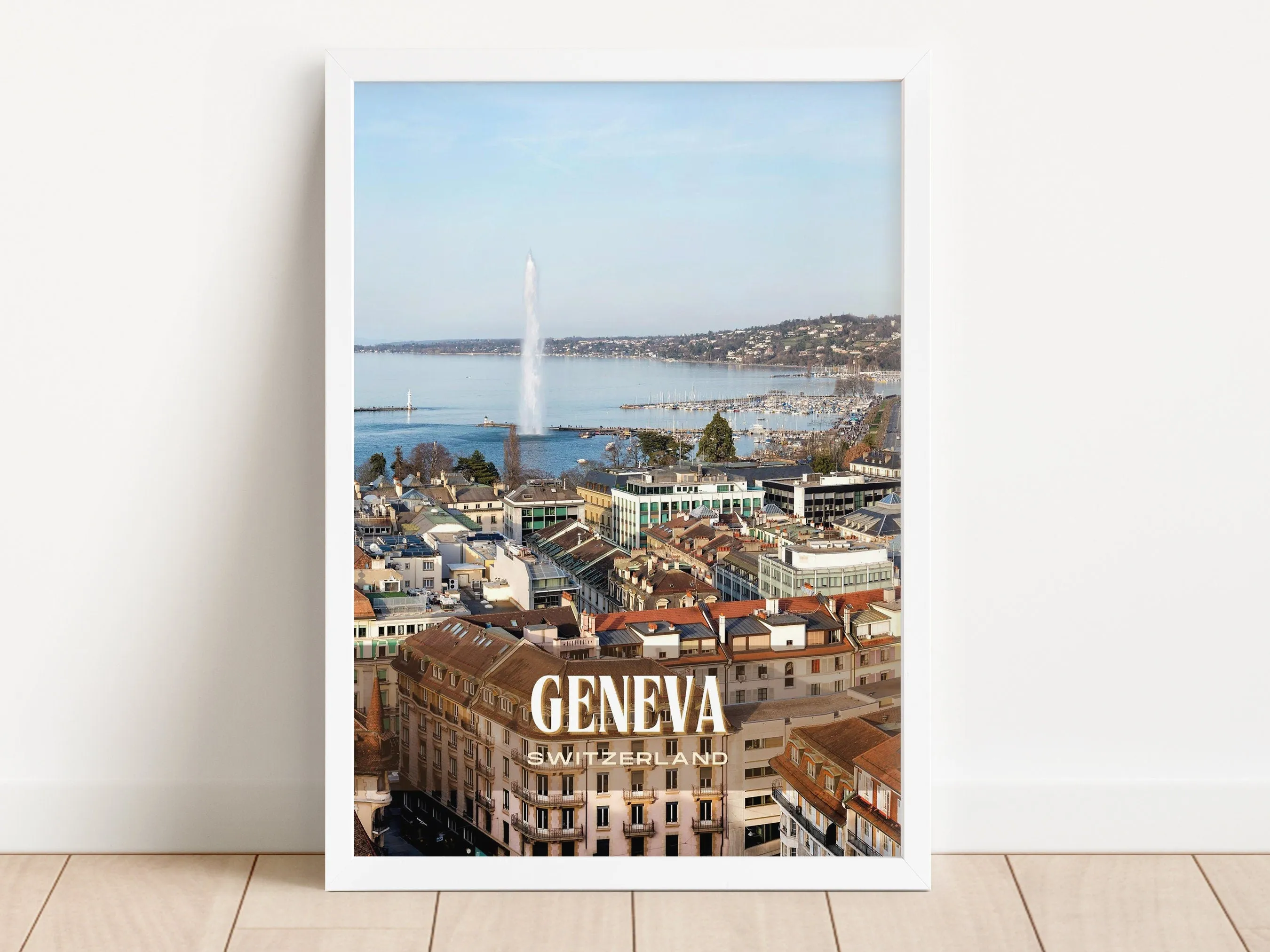 Geneva Retro Wall Art, Switzerland