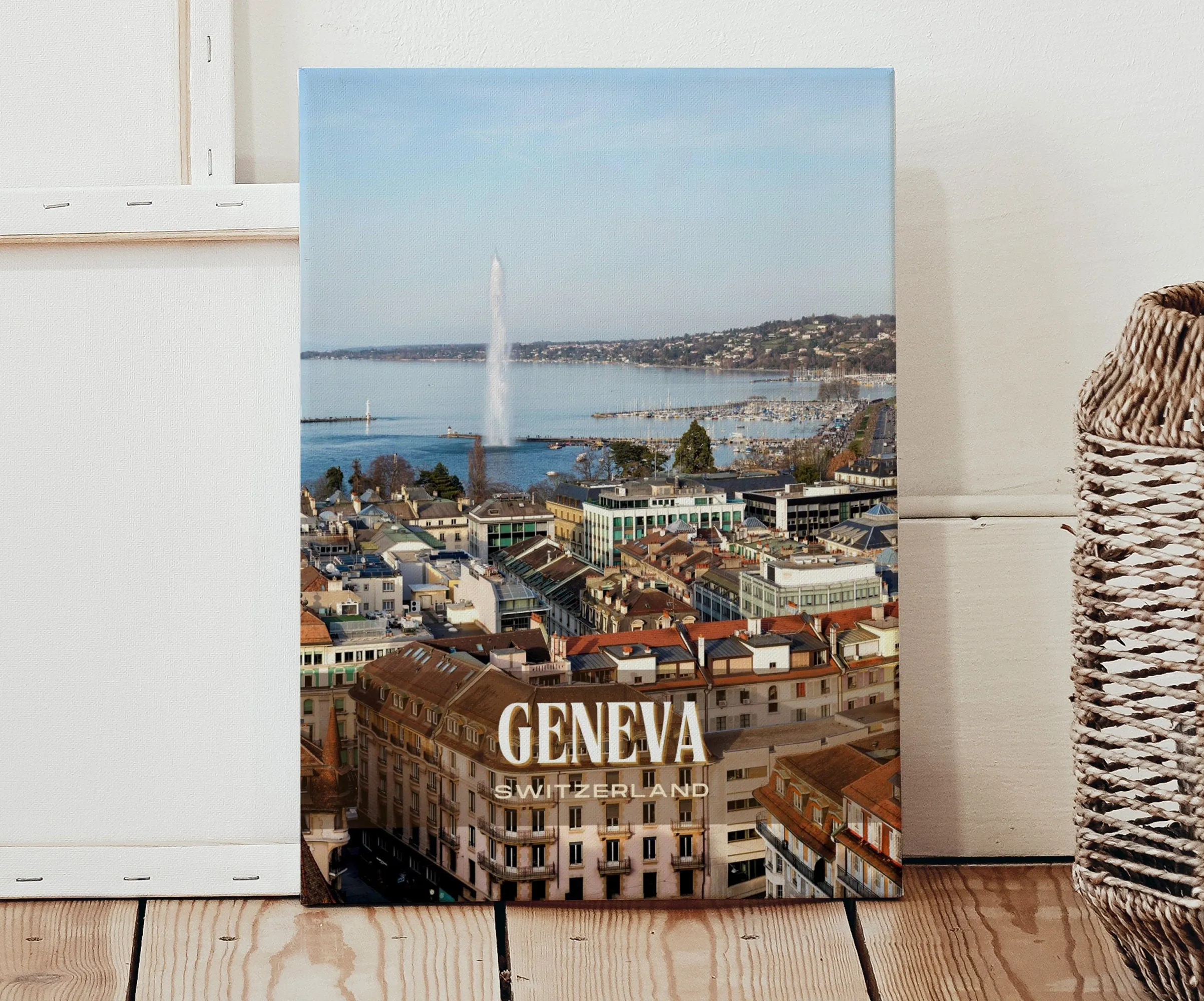 Geneva Retro Wall Art, Switzerland