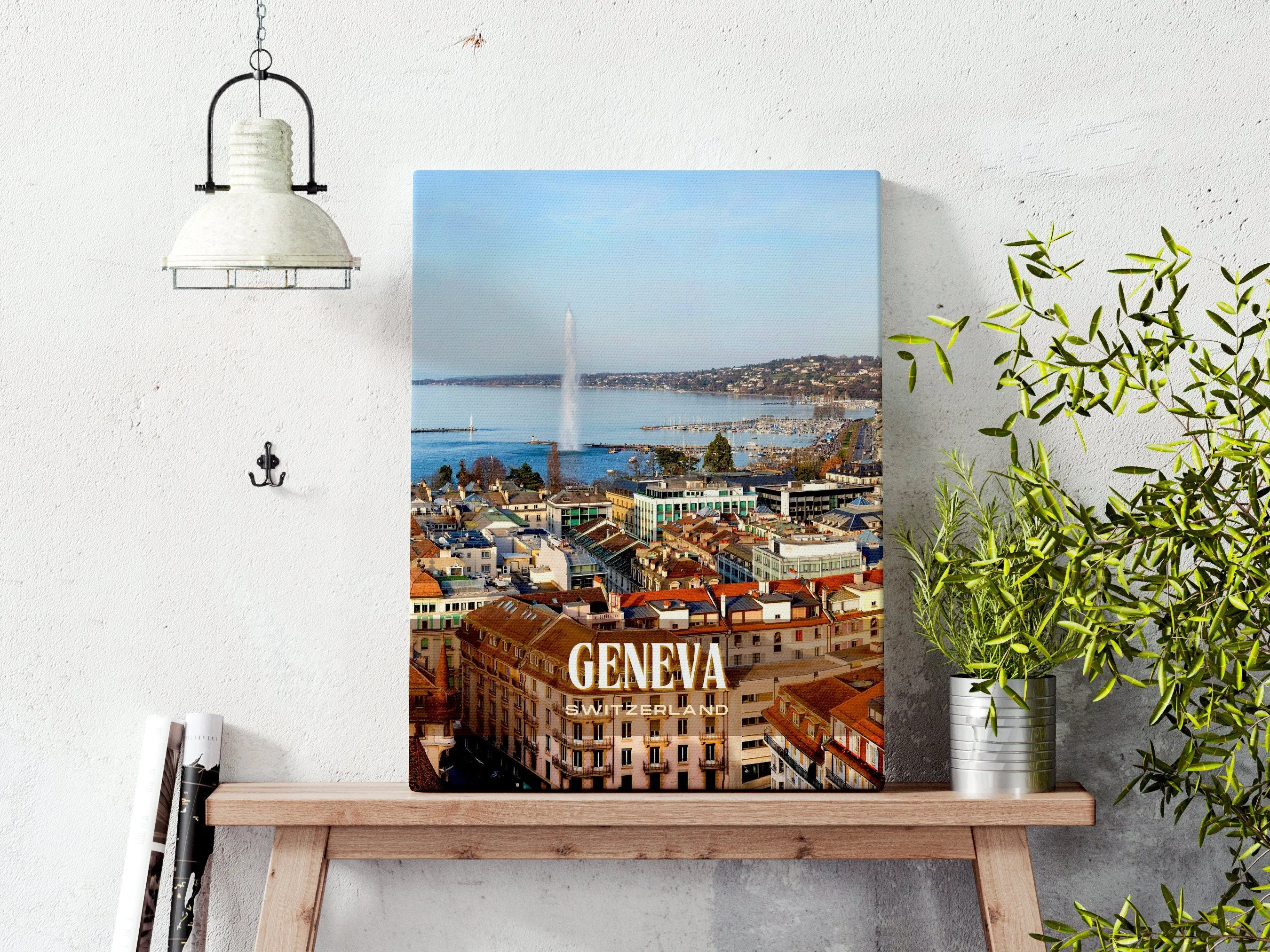 Geneva Retro Wall Art, Switzerland