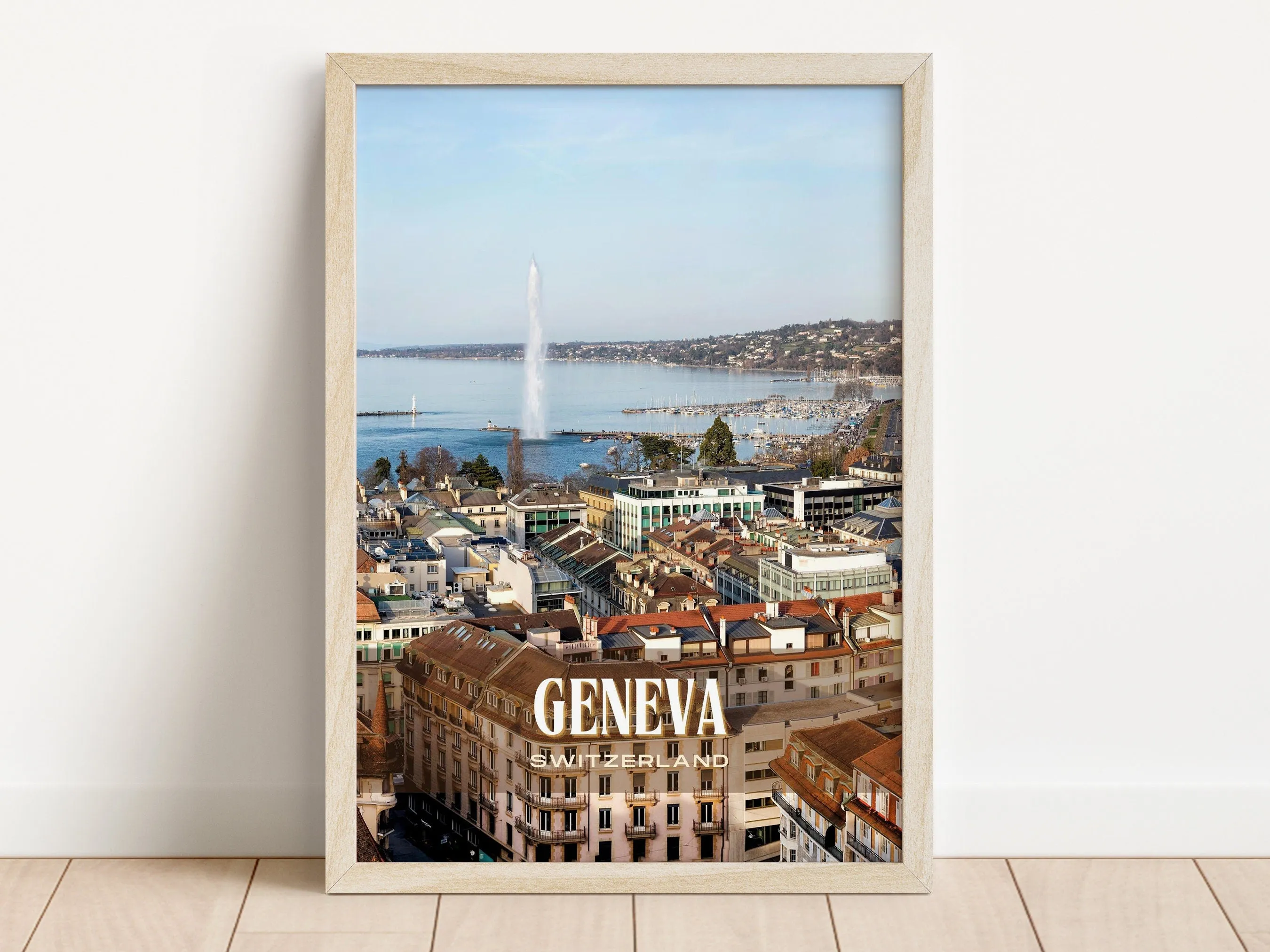 Geneva Retro Wall Art, Switzerland