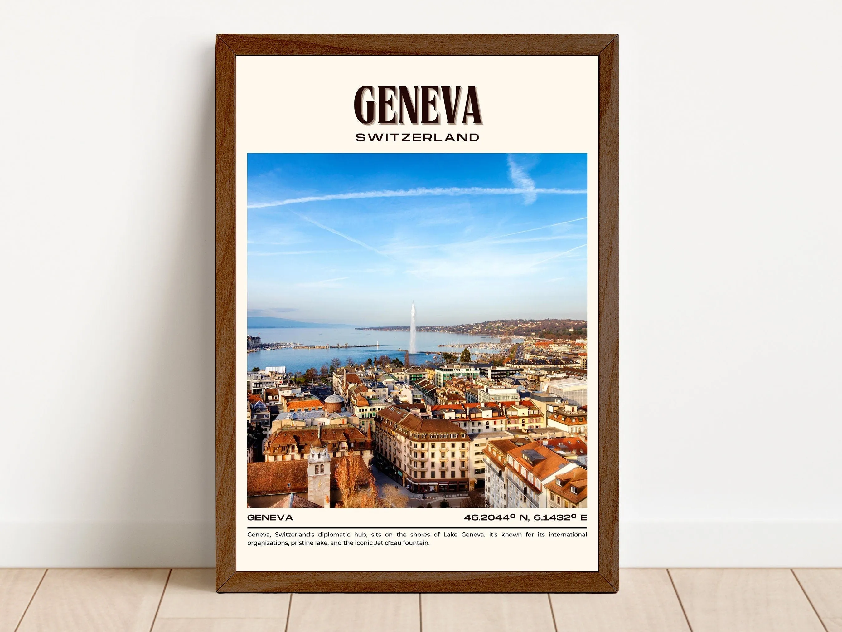 Geneva Vintage Wall Art, Switzerland