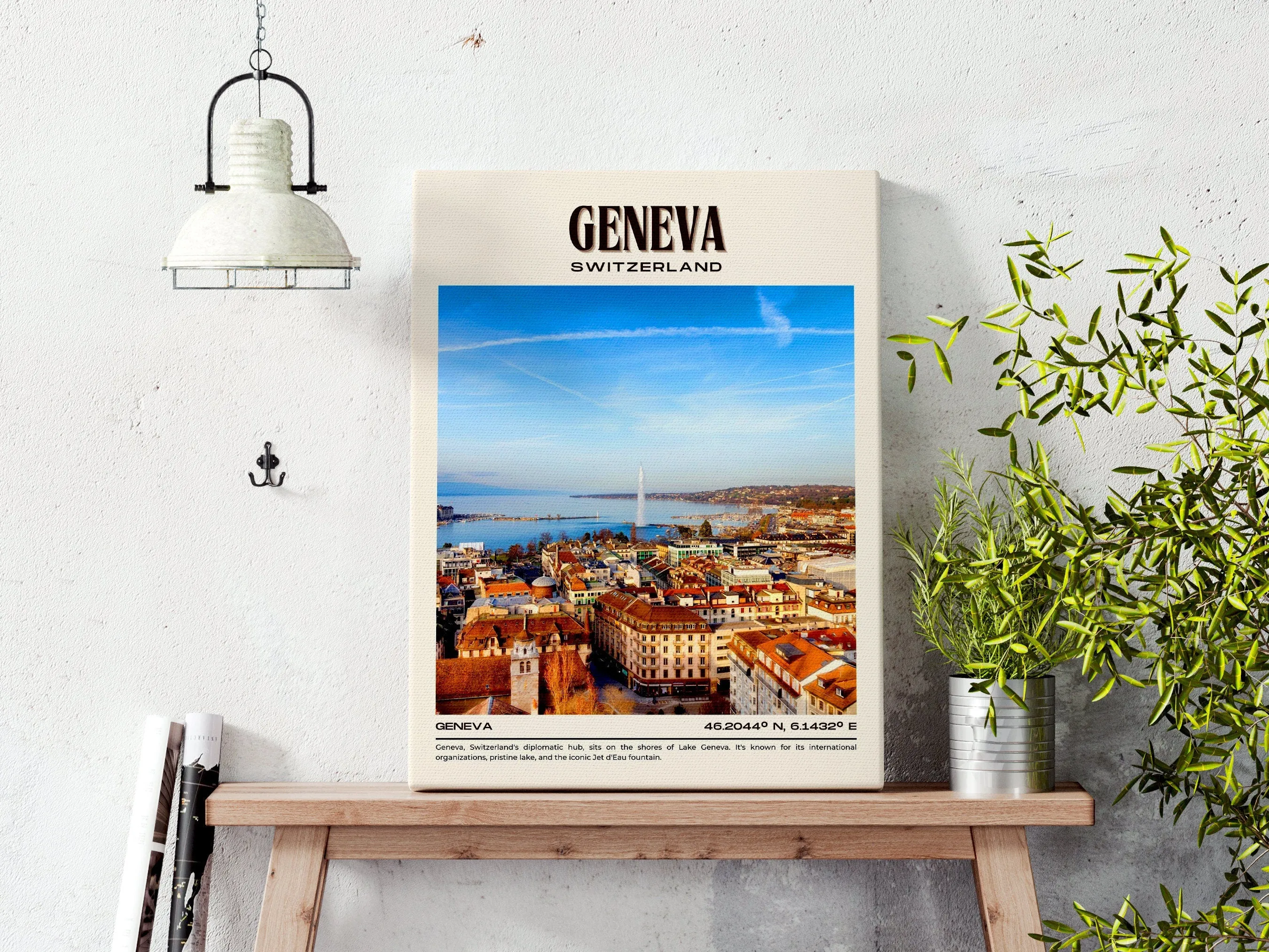 Geneva Vintage Wall Art, Switzerland