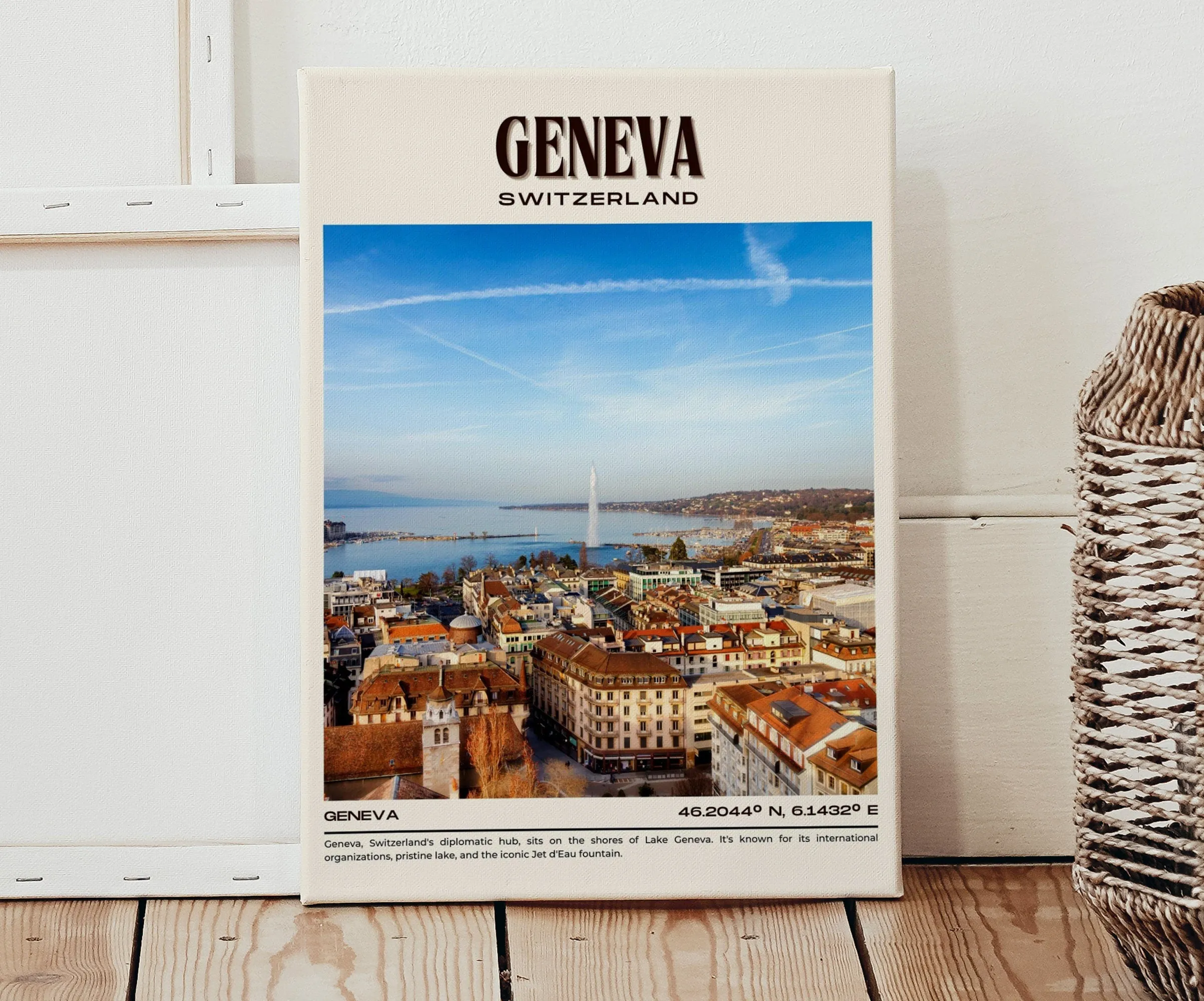 Geneva Vintage Wall Art, Switzerland