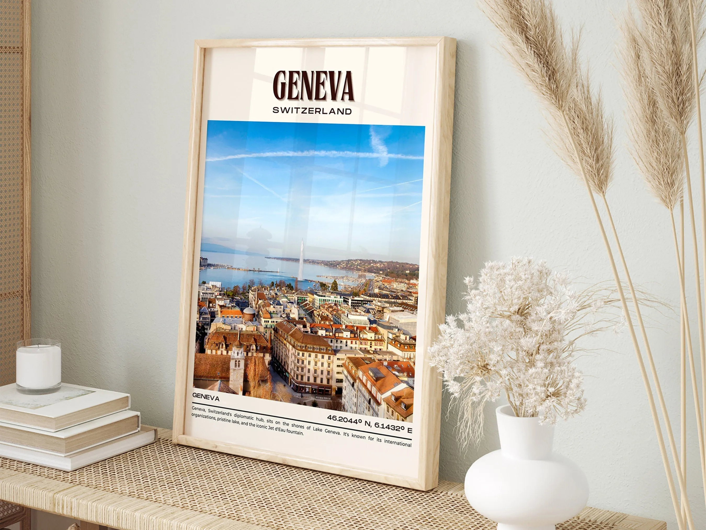 Geneva Vintage Wall Art, Switzerland