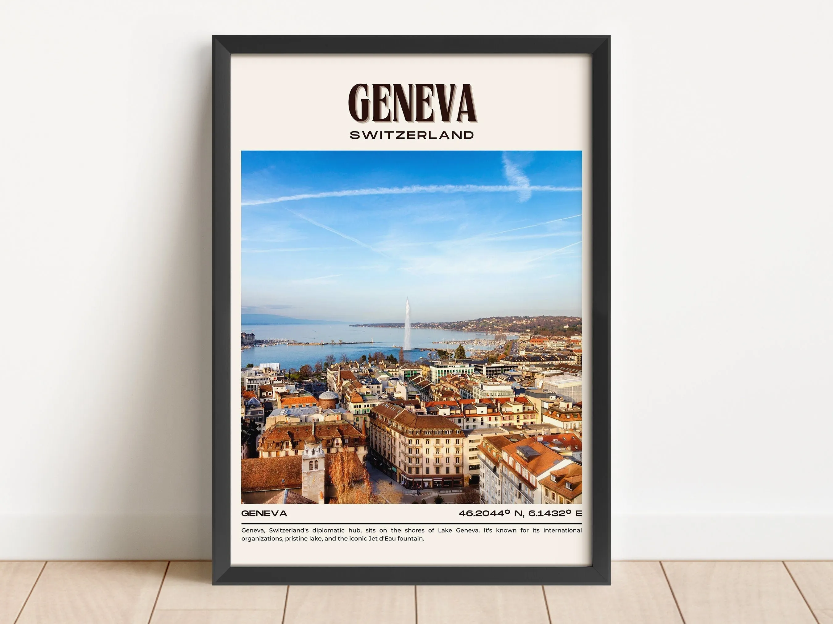 Geneva Vintage Wall Art, Switzerland