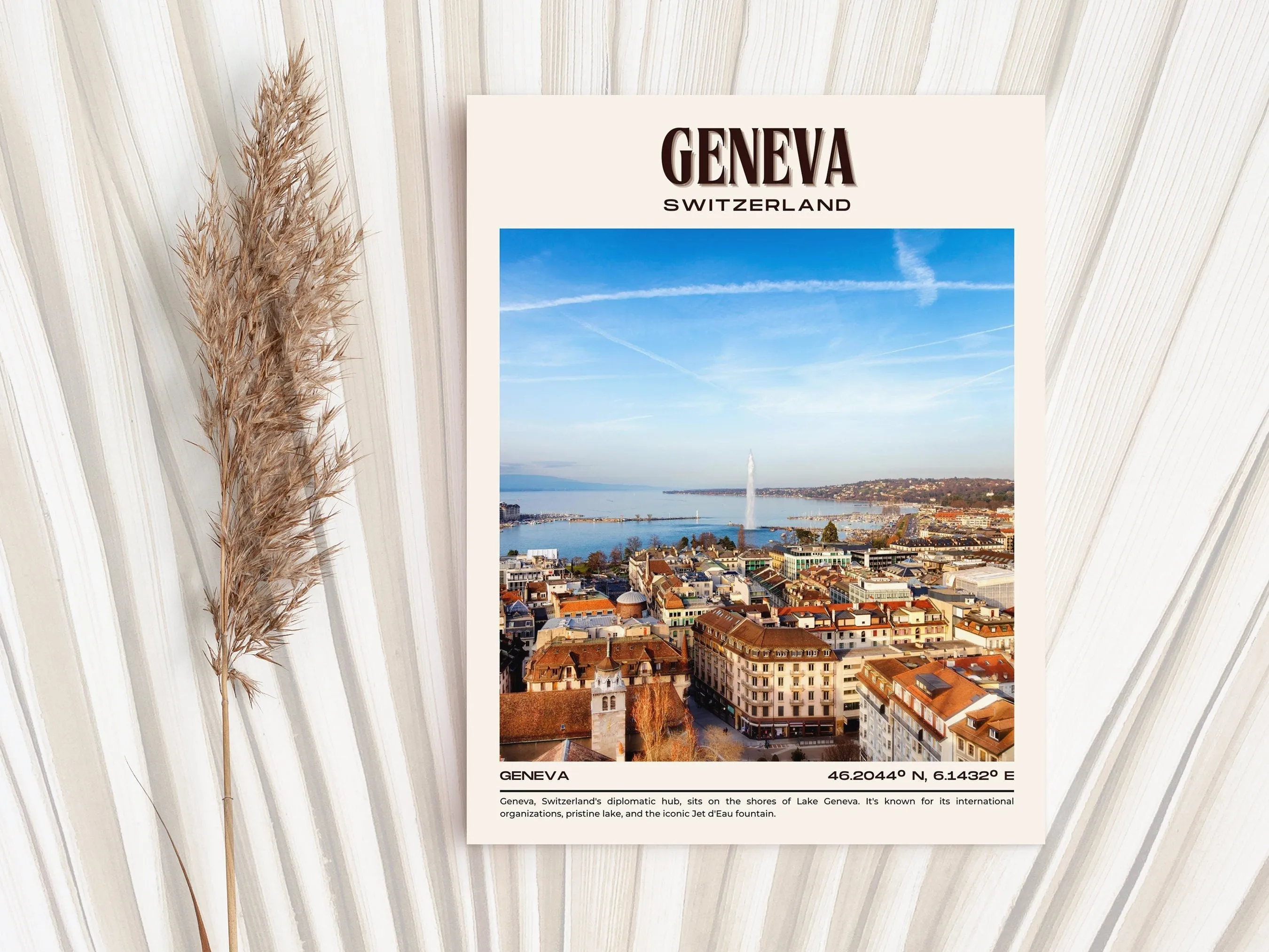Geneva Vintage Wall Art, Switzerland
