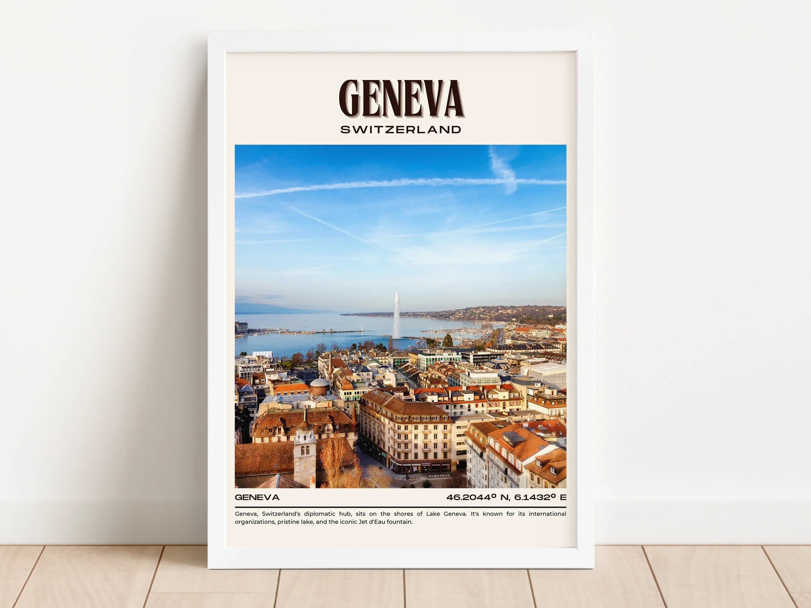 Geneva Vintage Wall Art, Switzerland