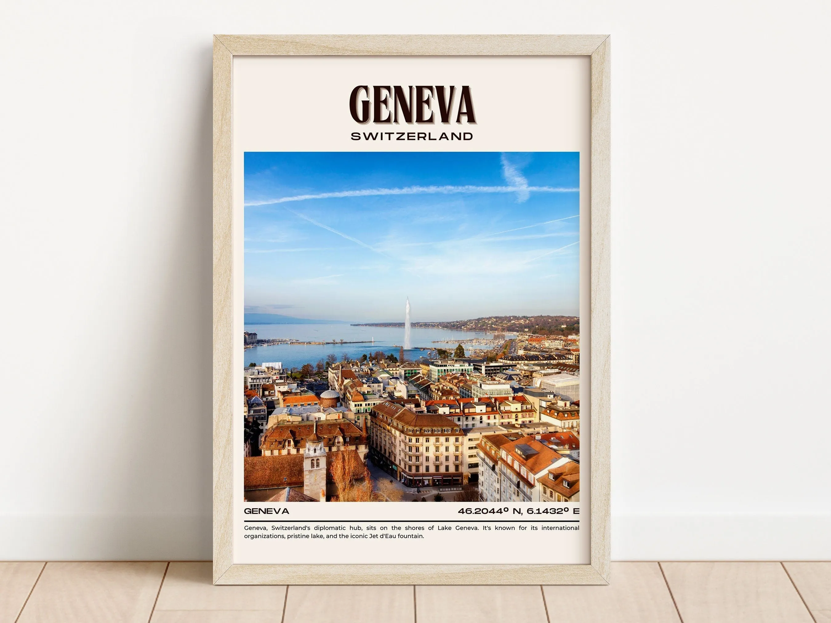 Geneva Vintage Wall Art, Switzerland