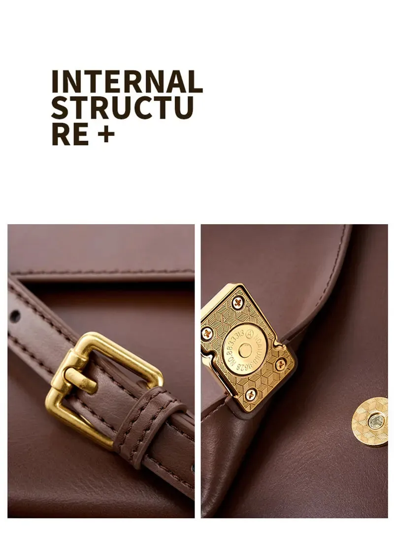 Genuine Leather Crossbody Shoulder Bag