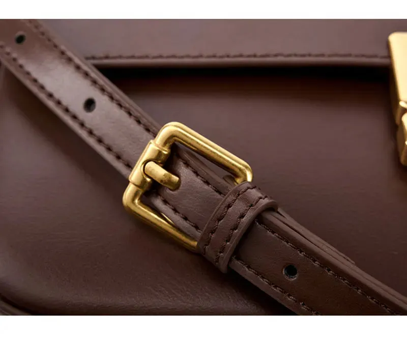 Genuine Leather Crossbody Shoulder Bag