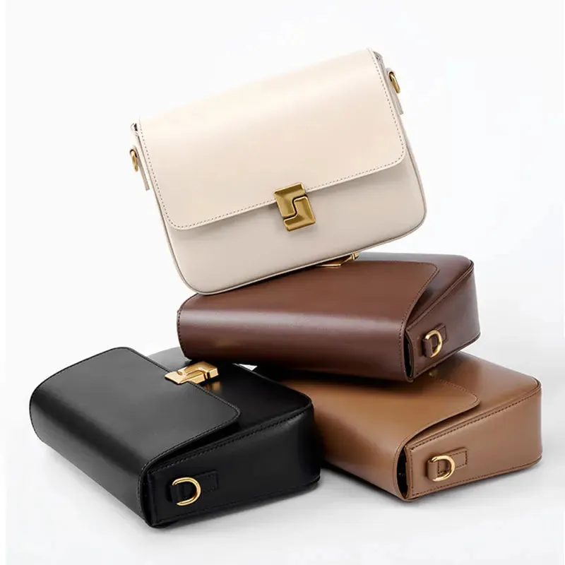 Genuine Leather Crossbody Shoulder Bag