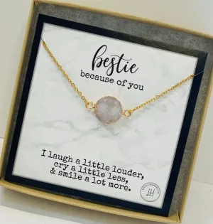 Gift for friends, friendship gift, friendship necklace, bestfriend Valentine gift, best friend gift, bestfriend necklace, bestie (02-001)