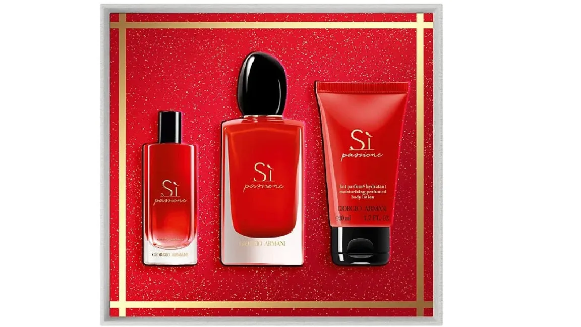 Giorgio Armani SI Passione EDP COFFRET 100ml  15ml  Body Lotion50ml