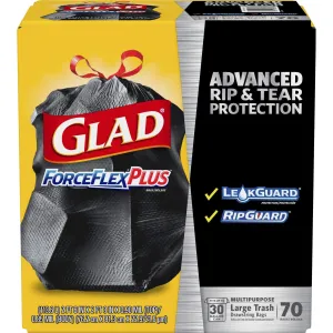 Glad ForceFlex Drawstring Large Trash Bags
