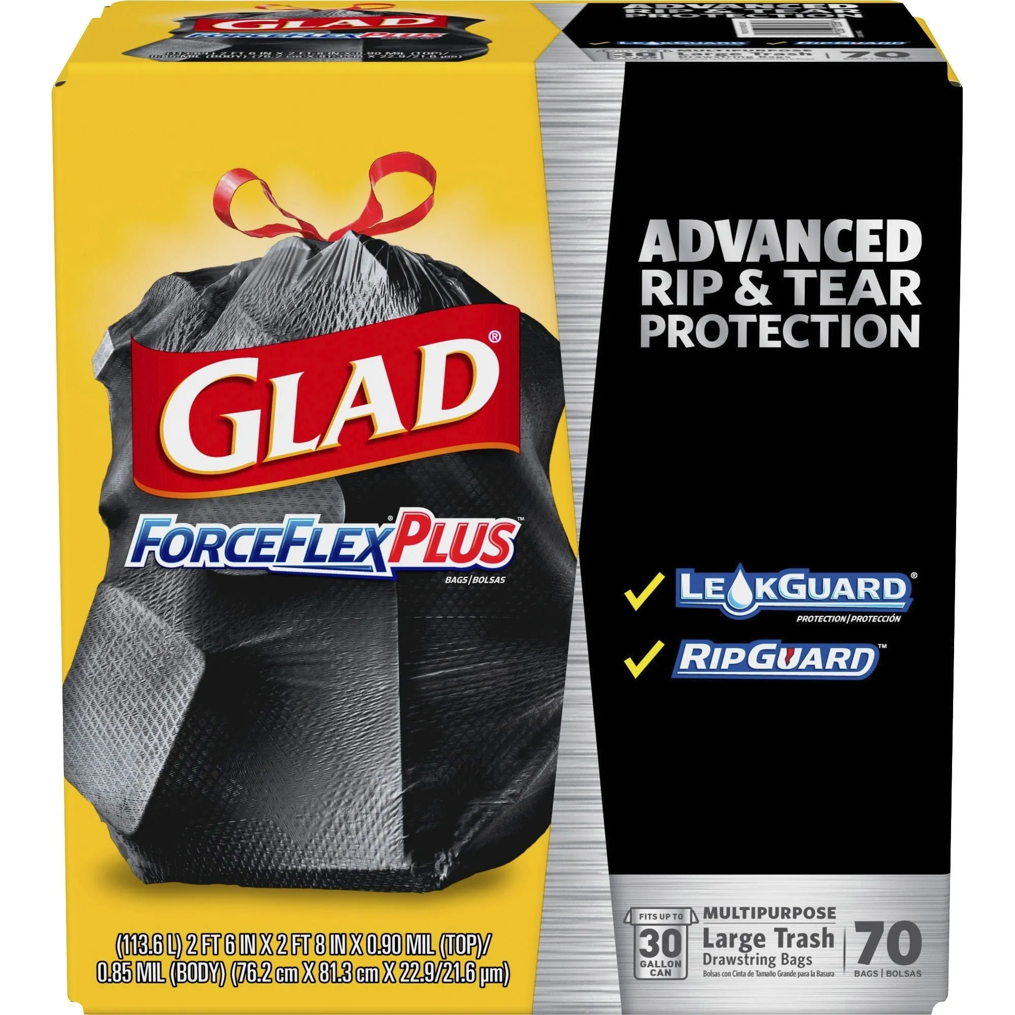 Glad ForceFlex Drawstring Large Trash Bags