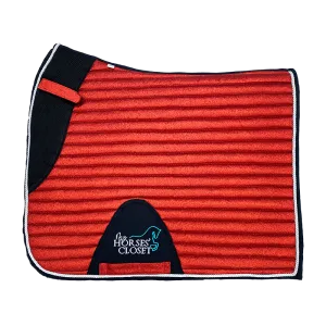 Glitter Mesh Sparkly Dressage Saddle Pad Candy Red