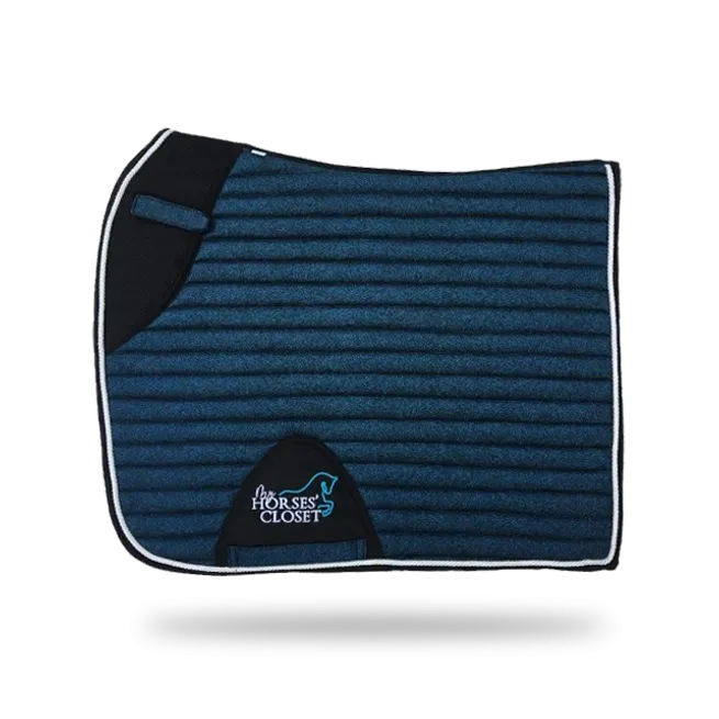 Glitter Mesh Sparkly Dressage Saddle Pad Midnight Blue
