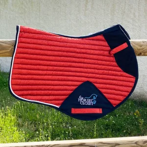 Glitter Mesh Sparkly Jumping Saddle Pad Candy Red