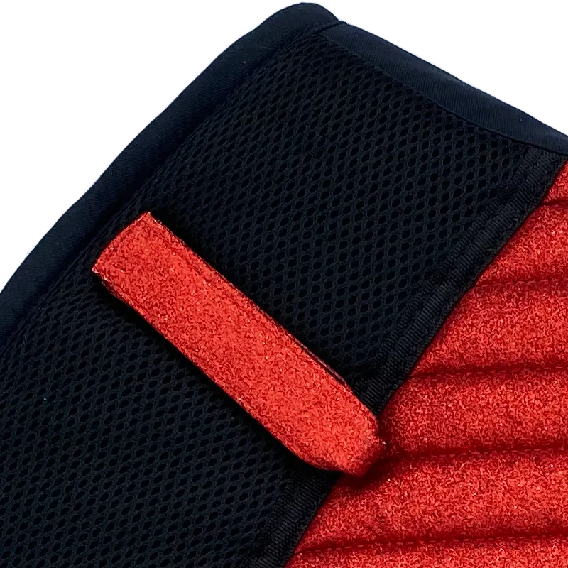 Glitter Mesh Sparkly Jumping Saddle Pad Candy Red