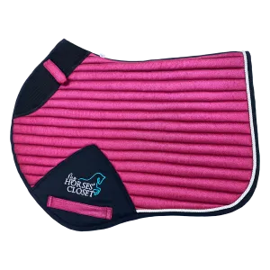 Glitter Mesh Sparkly Jumping Saddle Pad Hot Pink Fushia
