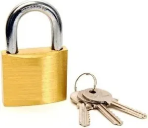GLO TOOL Brass Padlock 50mm (PLB-50-C)