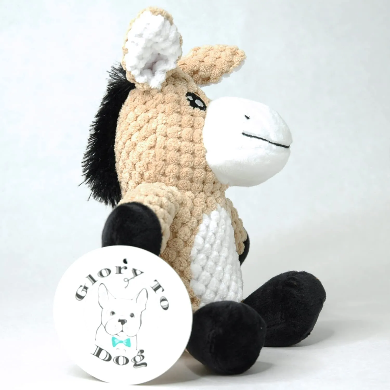 Glory To Dog Barnyard Donkey Plush Small Dog Toy