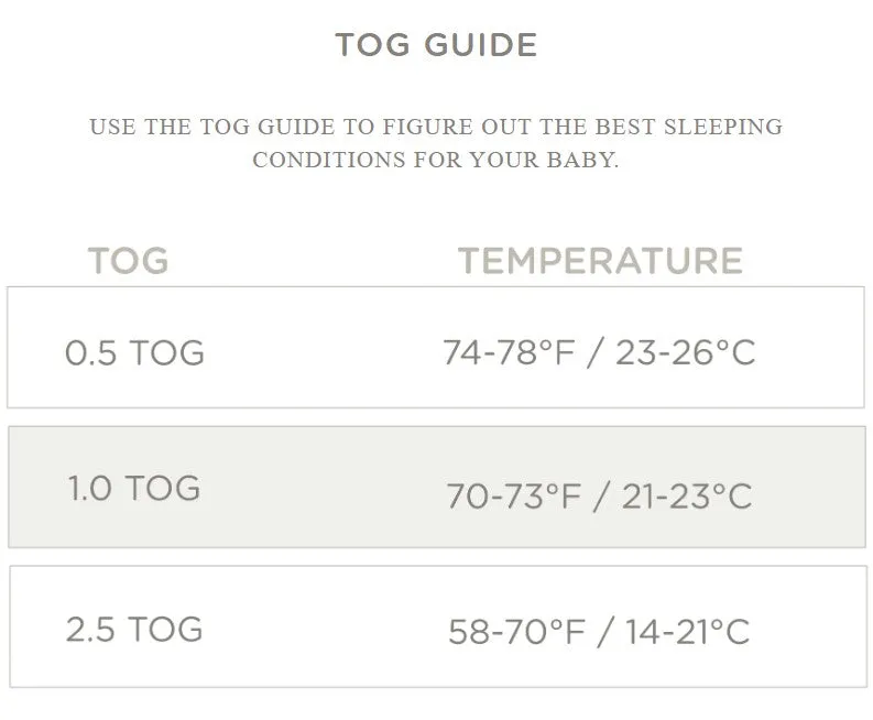 günamüna Swaddle Sleep Sack Duvet Bamboo Floret 0.5 TOG (Min. of 2, multiples of 2)