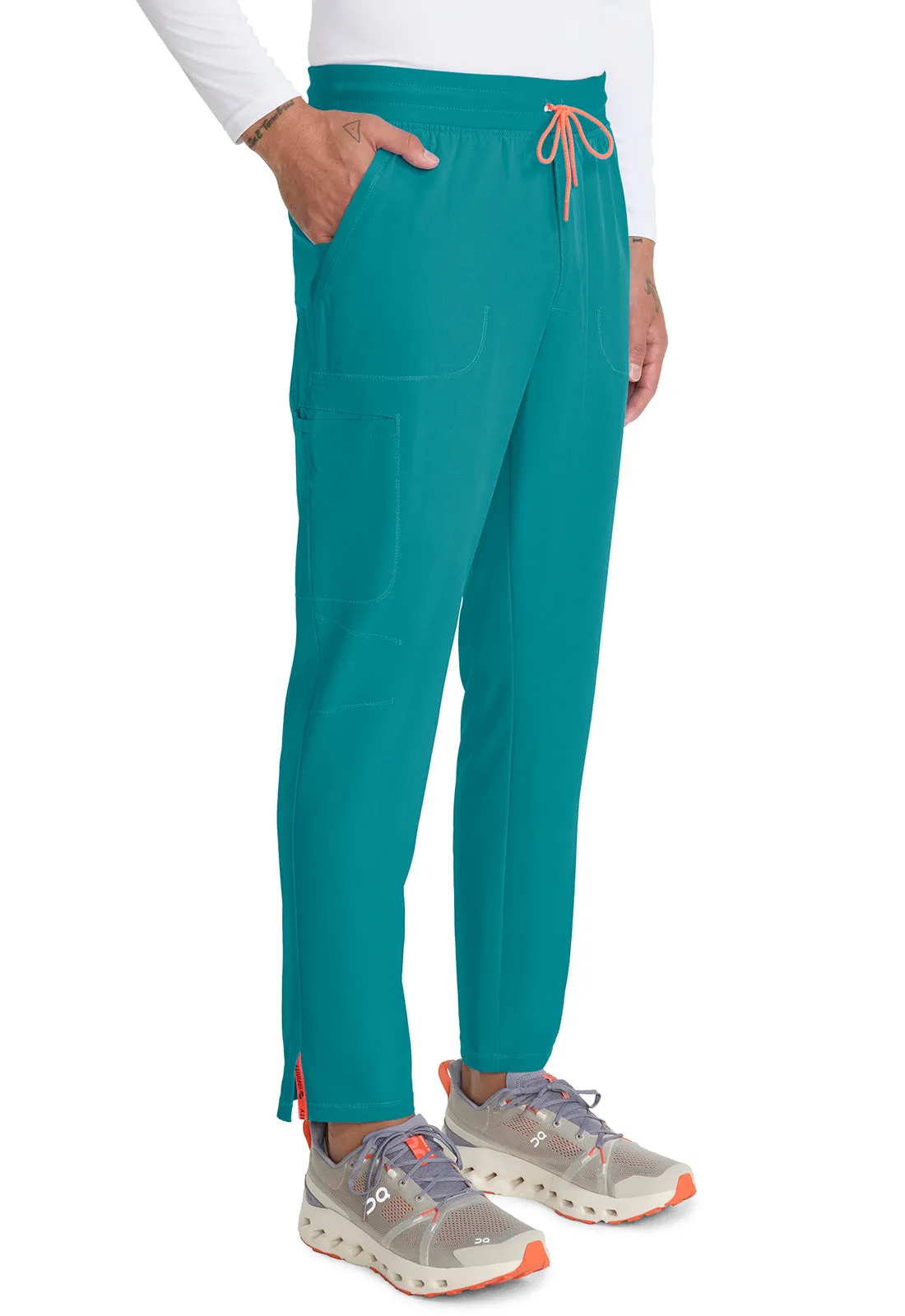 GNR8 IN200A Men's Drawstring Straight Leg Pants Teal Blue
