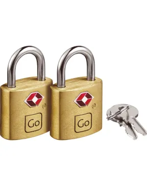 Go Travel TSA Brass Key Padlocks