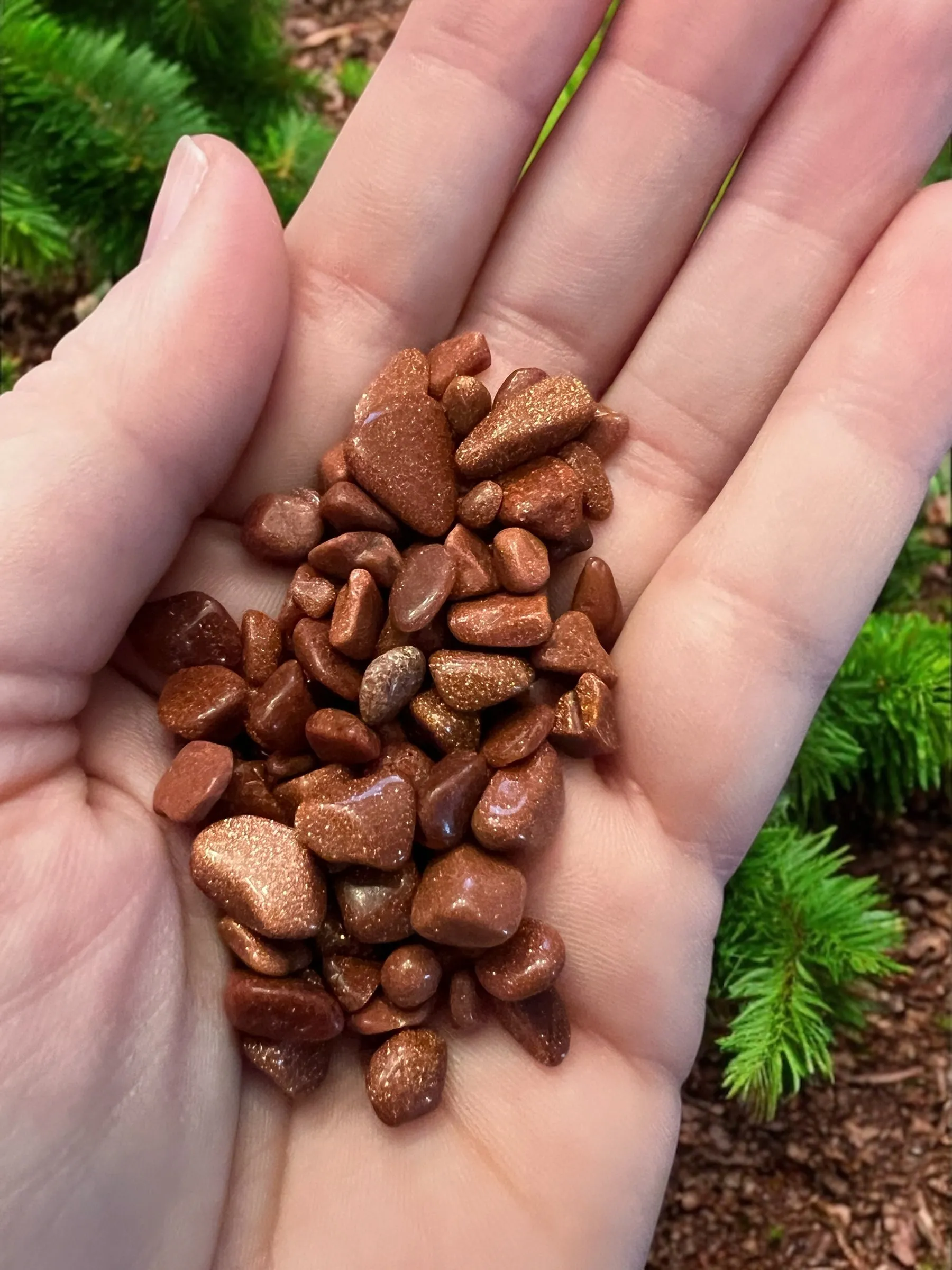 Goldstone Gemstone Chips
